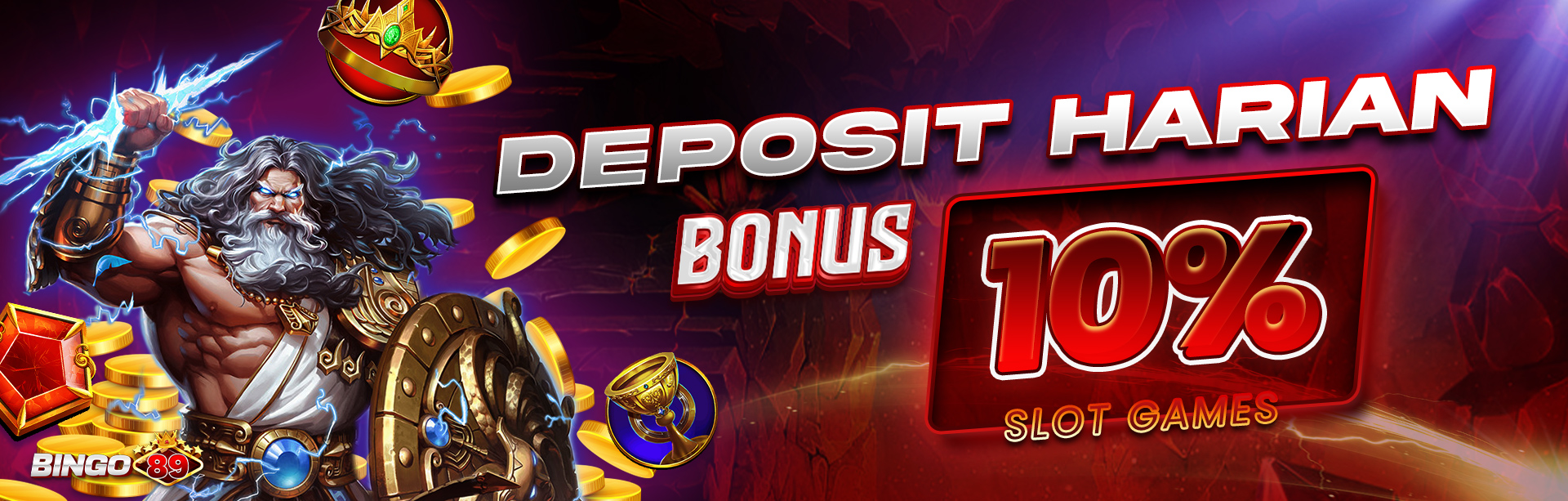 Bonus Deposit Harian SLOT 10%