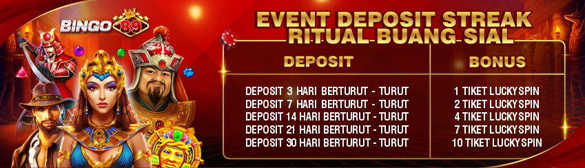 Event RITUAL BUANG SIAL - Bonus DEPOSIT Streak